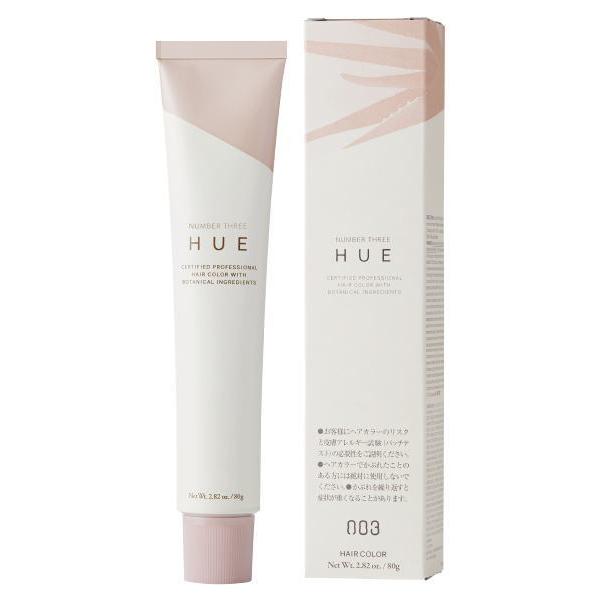 ナンバースリー 003 HUE ヒュウ カラー 5 0N グレイライン 80g 染毛剤