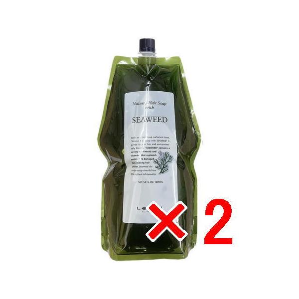 送料無料 ルベル ／ナチュラル ヘア ソープ ウィズ SW 1600ml リフィル