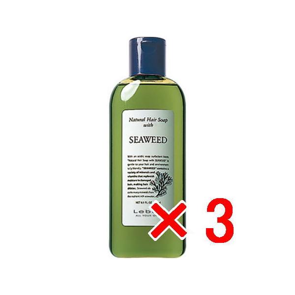 ルベル ナチュラル ヘア ソープ ウィズ SW 240ml 3個 シャンプー : B.B