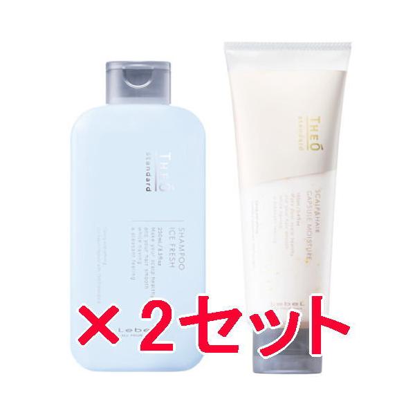 ルベル ／ ジオスタンダード シャンプー アイスフレッシュ  250mL ＆ スキャルプ＆ヘア カプセルモイスチャー 160ml 2セット  シャンプー トリートメント ルベル ／ ジオスタンダード シャンプー アイスフレッシュ 250mL