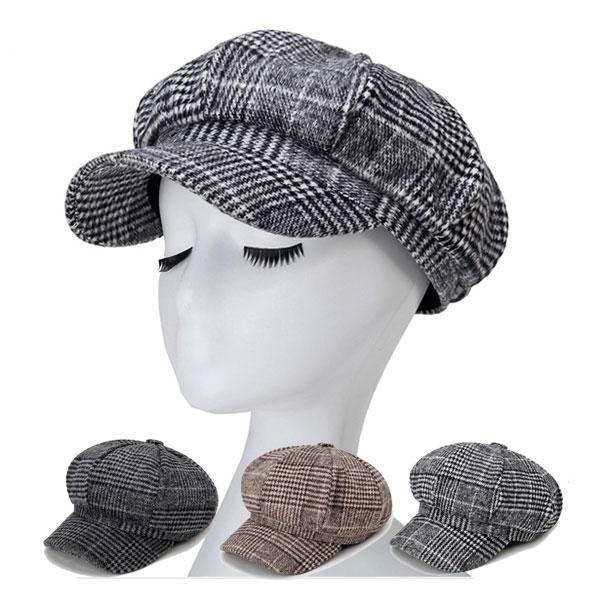 格子柄 帽子 キャスケット ツイード 厚手 8枚はぎ キャスケット帽 レトロ ハンチング キャップ メンズ レディース 秋 冬 Cap 1305 Cap 1305a Ilandwig 通販 Yahoo ショッピング