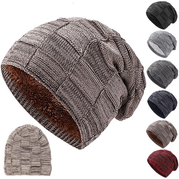 厚手 ニットキャップ ボア付き ニット帽 格子織柄 大きいサイズ 帽子 ミックスカラー ワッチキャップ ビーニー メンズ レディース 秋 冬 Knit Cap 4005 Cap 4005 Ilandwig 通販 Yahoo ショッピング
