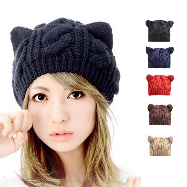 ニット帽 猫耳 ネコ耳 猫ミミ ねこみみ 飾編み 縄編み キャット レディース Cap 4065 Ilandwig 通販 Yahoo ショッピング