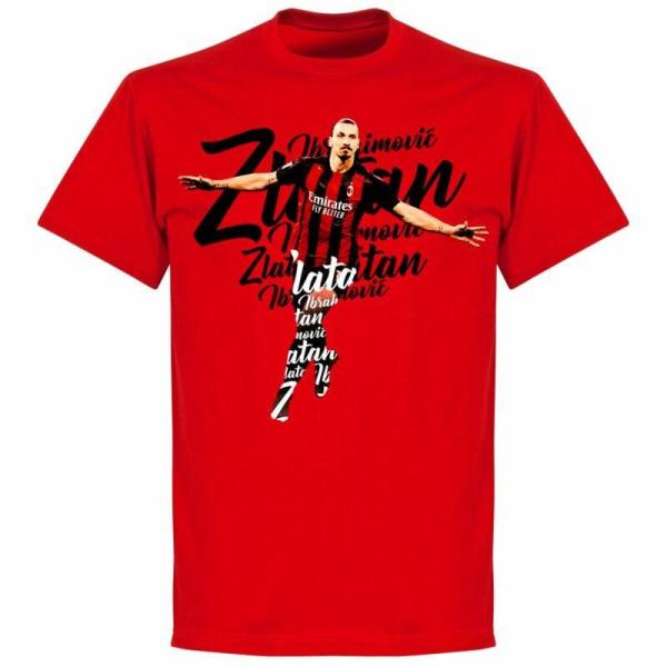 ACミラン　イブラヒモビッチ　RED-PNN-6460P　Script　Tシャツ　半袖　RE-TAKE(正規品/メール便可)