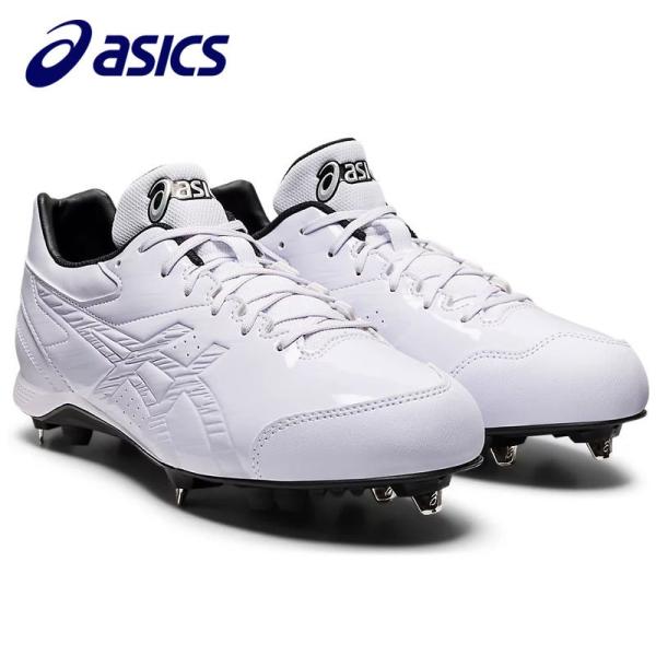 ASICS NEOREVIVE 4 WHT 野球用スパイクシューズ タグ付き ASICS（アシックス） 【ワイド設計！】 金具スパイク スパイク