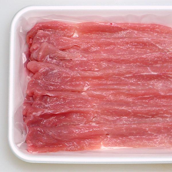 すき焼き用 豚肉 国産 豚モモ(やまざきポーク青森県産) 500g スライス