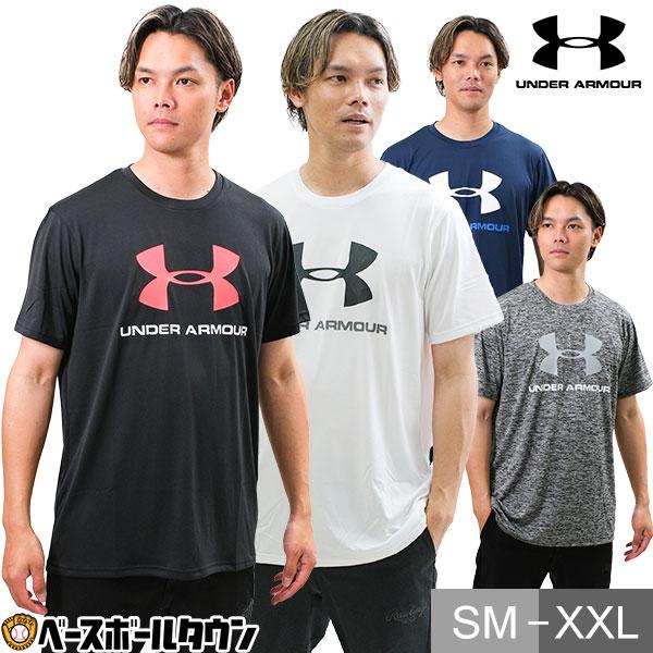 野球 Tシャツ メンズ アンダーアーマー UAテック ビッグロゴ ヒートギア 半袖 丸首 おしゃれ ...