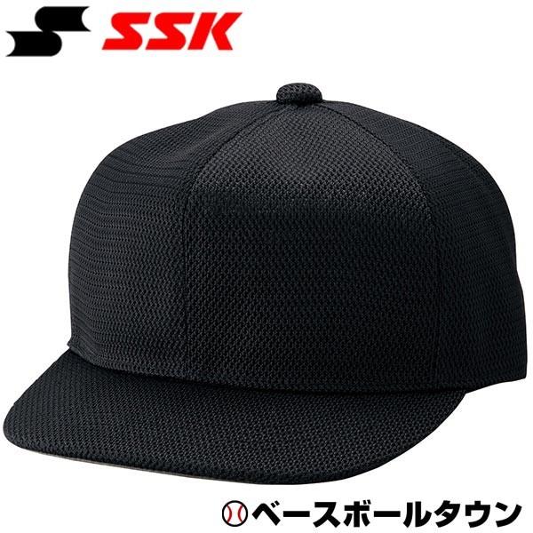 SSK 審判帽子 六方オールメッシュタイプ 主審 塁審兼 キャップ BSC46BK