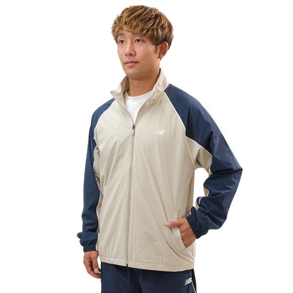 ジャージ ウーブンジャケット 大人 ニューバランス 裏起毛トラックジャケット フルジップ ジップアップ 上着 トップス スポーツウェア 男女兼用 AMJ53171