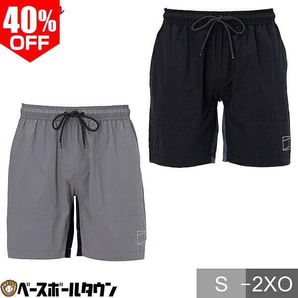 ストレッチタフタの軽量ショートパンツ・ 左裾リフレクトプリント・ 背面裾レーザーホールベンチレーション・ 両脇ポケット・ ヒップ右ポケット・ 股下18cm（Ｌサイズ）●カラー：(B)ブラック、(CGRY)コンクリートグレイ●サイズ：S-2X...