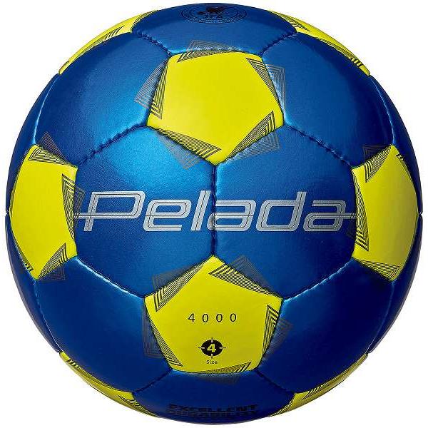 molten モルテン サッカーボール ペレーダ 4000 4号 青黄 検定球