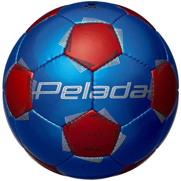 ぺレーダのエントリーモデル。●競技：フットサル●号数：ボール４号●対象：中学生以上●カラー：メタリックブルー×メタリックレッド●素材・材質：人工皮革●製法：縫い●原産国：中国●ネーム対応：可●ペレーダ3000 フットサル 青赤 中学生 体育...