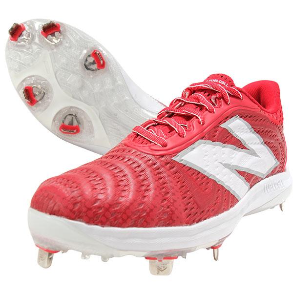 New Balance 交換無料 野球 スパイク 金具 大人 レッド 赤 new