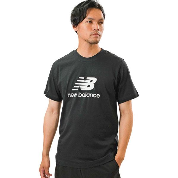 Tシャツ メンズ ニューバランス New Balance 半袖 ロゴ入り 吸汗速乾 スポーツウェア トレーニング カジュアル かっこいい おしゃれ ストリート 男女兼用 綿100%