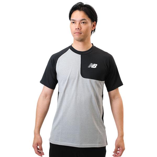 New Balance 野球 アンダーシャツ 半袖 丸首 大人