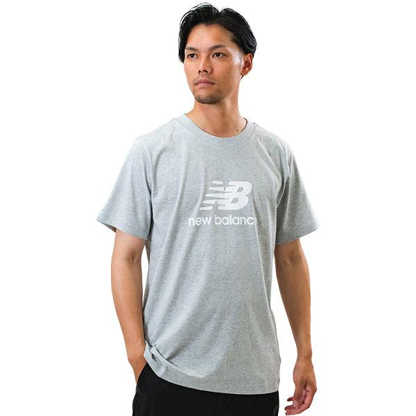 New Balance（ニューバランス） Tシャツ メンズ 半袖 ロゴ入り 吸汗速