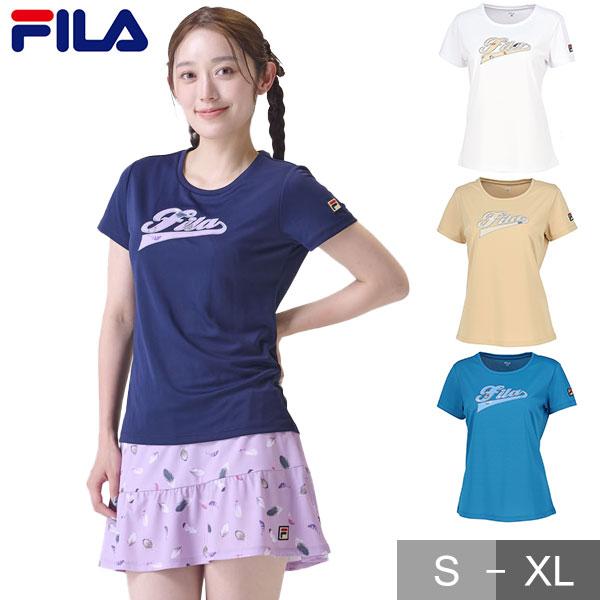 FILA（フィラ） テニス Tシャツ レディース 半袖 吸汗速乾 UVカット