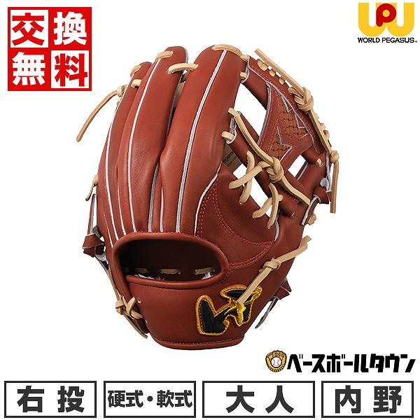 ワールドペガサス：硬式・軟式兼用グラブ：一般用：右投げ用：内