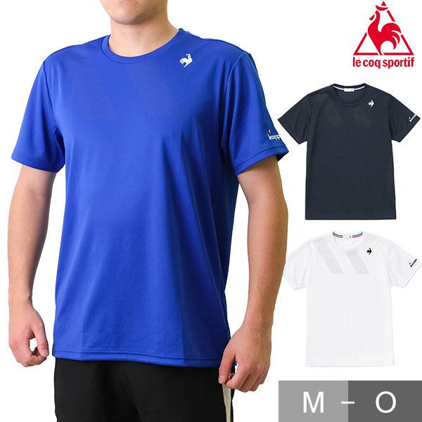 ルコックスポルティフ テニスウェア 半袖Tシャツ QTMVJA01紺メンズL新品 ルコックスポルティフ テニスウェア 半袖Tシャツ QTMVJA01紺