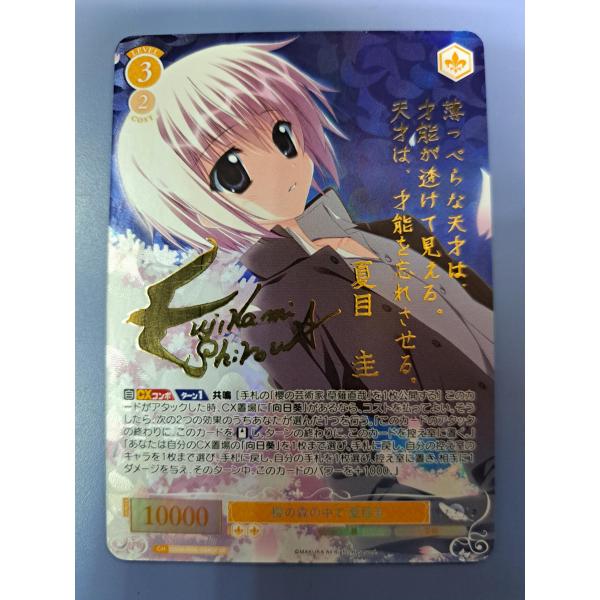 櫻の森の中で 夏目圭 サイン OS06/R06-004SP ヴァイスシュヴァルツ : B