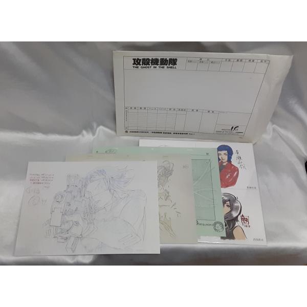 複製原画セット＆草薙素子色紙 攻殻機動隊 GHOST IN THE SHELL 25周年