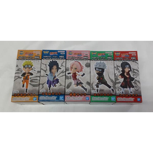NARUTO ナルト 疾風伝 ワールドコレクタブルフィギュア 全5種セット 未