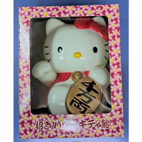 招きハローキティ 貯金箱 ソフビ : B-button - 通販 - Yahoo!ショッピング