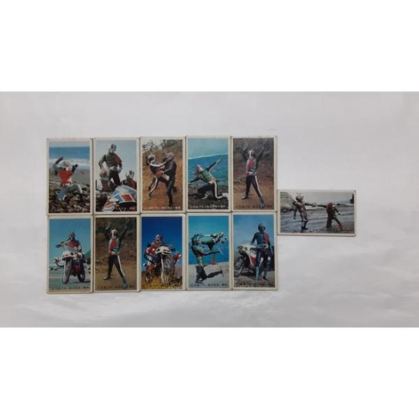 仮面ライダー メンコ カード 11枚 昭和 レトロ 当時物 : B