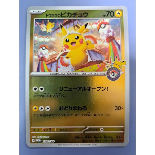 トウホクのピカチュウ 260/SV-P プロモポケモンカードゲーム : B