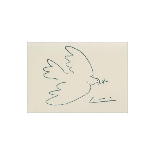 ポストカード アート パブロ ピカソ Pablo Picasso 平和の鳩 描写線 ブルー Yujin Dejapan Bid And Buy Japan With 0 Commission