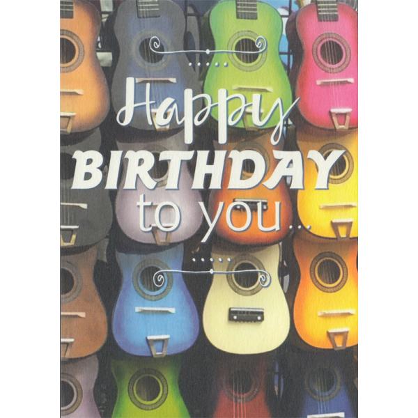 ポストカード バースデー ギター Happy Birthday Heart 132 l Pictorial Network 通販 Yahoo ショッピング