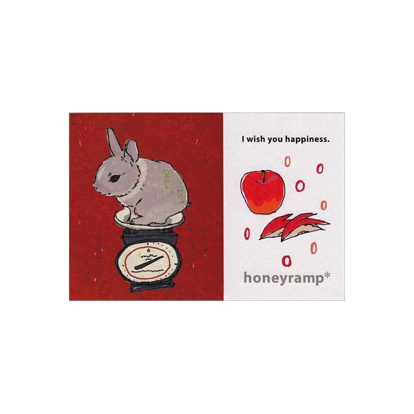 ポストカード イラスト はかりに乗ったうさぎ l Ill 071 l Pictorial Network 通販 Yahoo ショッピング