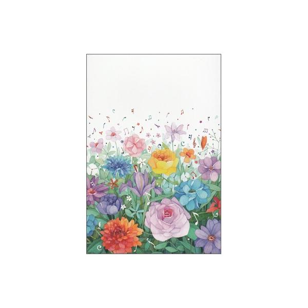ポストカード イラスト T Sakai お花畑からあふれる音符 F Ill 1079 l Pictorial Network 通販 Yahoo ショッピング