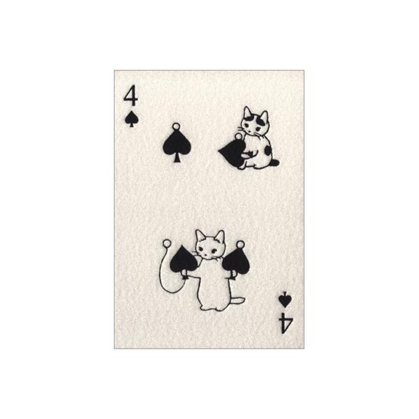 ポストカード イラスト ふわふわトランプカード スペードの4 Pota Ill 2 l Pictorial Network 通販 Yahoo ショッピング