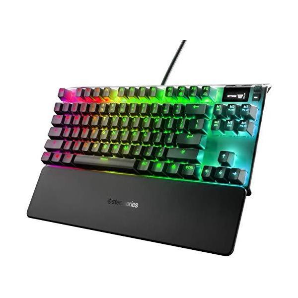 SteelSeries メカニカル ゲーミングキーボード 英語配列 テンキー