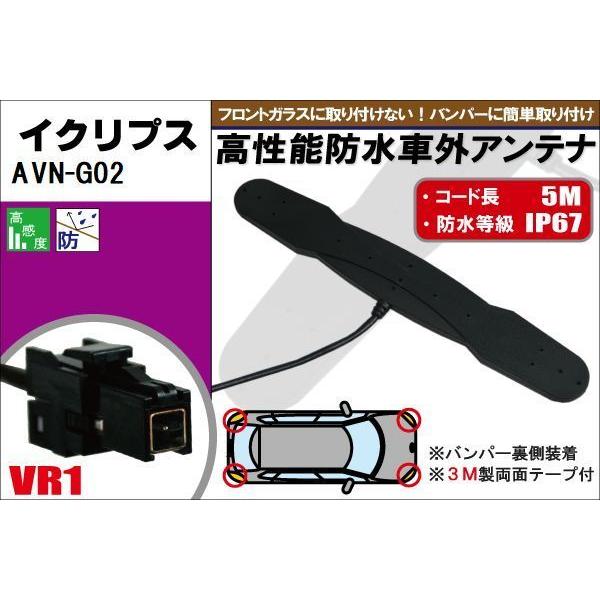 防水アンテナ フィルムレス イクリプス 用 AVN-G02 車外取り付け