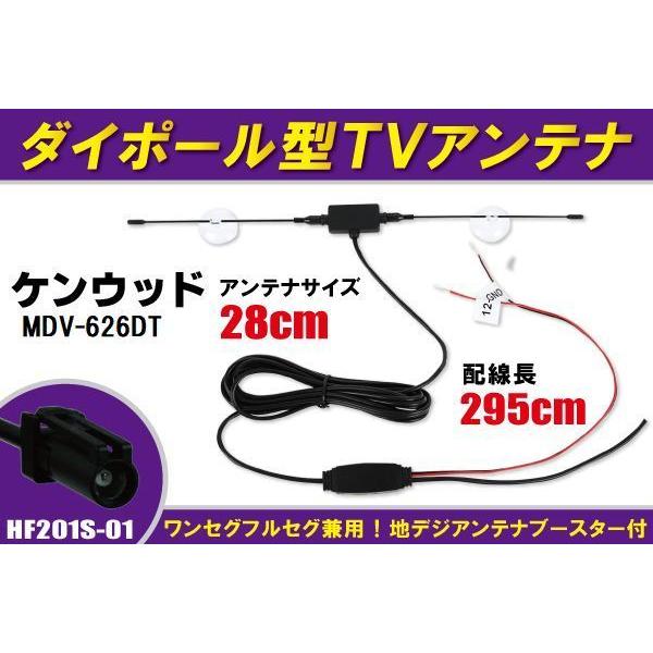 ダイポール アンテナ 地デジ ワンセグ フルセグ 12V 24V 対応