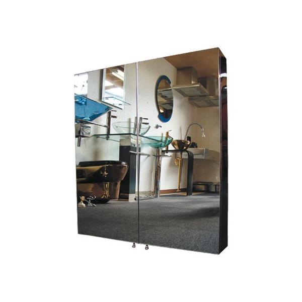 ミラーキャビネット おしゃれ リフォーム 交換 DIY ステンレス 洗面収納 幅60×高67cm 801