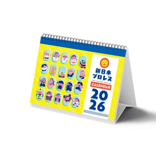 2026年 新日本プロレス カレンダー（卓上タイプ A5サイズ）新日本