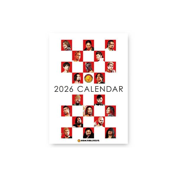 2026年 新日本プロレス カレンダー（壁掛けタイプ B3サイズ）新日本