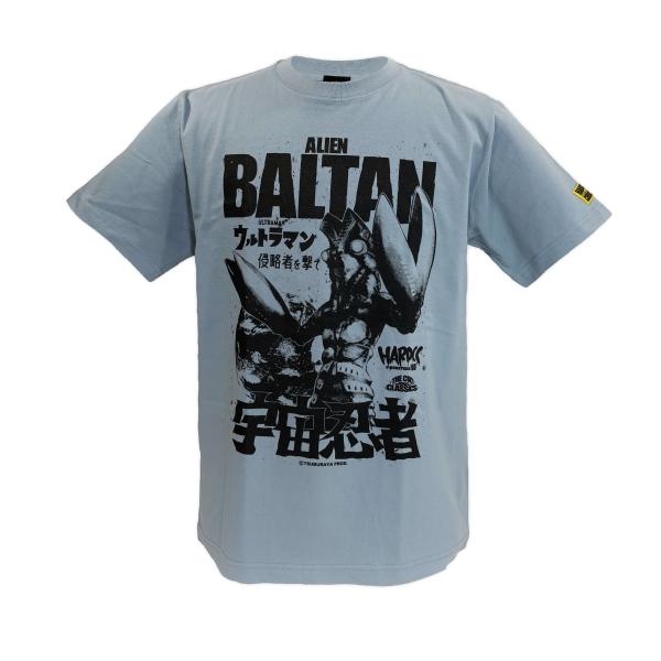 バルタン星人 Tシャツ (ダイオード・アシッドブルー) Hardcore