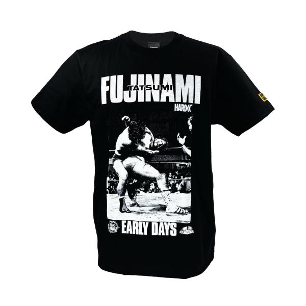 藤波辰爾/アーリーデイズ Tシャツ (ドラゴン・ブラック) Hardcore