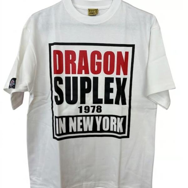 藤波辰爾ｘCount2.9 Dragon Suplex in NY Tシャツ(ホワイト) 新日本プロレス NJPW :メール便対応