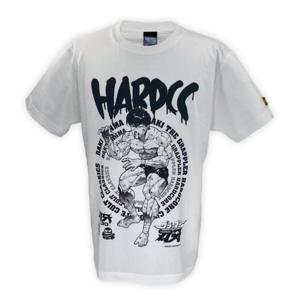 グラップラー刃牙・範馬刃牙VS猪狩完至 (シャイシャイ・バニラホワイト) Tシャツ Hardcore Chocolate/ハードコアチョコレート :メール便対応