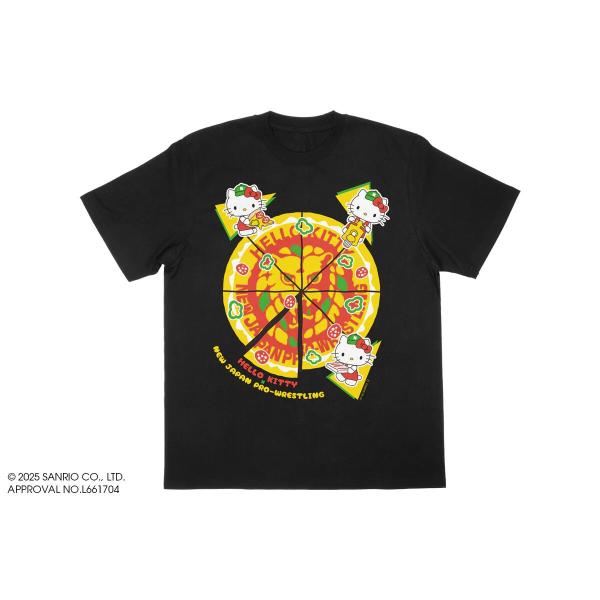 新日本プロレス × ハローキティ コラボTシャツ（PIZZA）NJPW :メール便