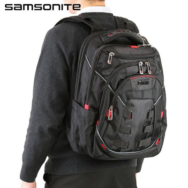 サムソナイト リュック メンズ ブランド Samsonite TECTONIC バックパック リュックサック スクールバッグ ポリエステル 145089-1041 ブラック バッグ Samsonite（サムソナイト） リュック メンズ ブランド TECTONIC バック