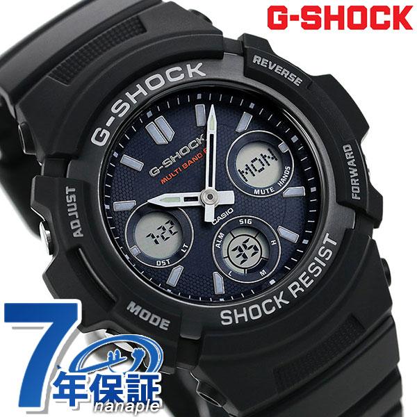 美品！ CASIO G-SHOCK AWG-M100SB-2AER 電波ソーラー G-SHOCK Gショック 電波ソーラー 腕時計 AWG-M100SB-2AER カシオ ジー