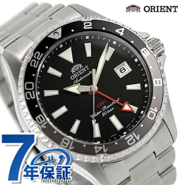 オリエント スポーツ マコ GMT 自動巻き 腕時計 ブランド メンズ ORIENT SPORTS RN-BC0001B アナログ ブラック 黒