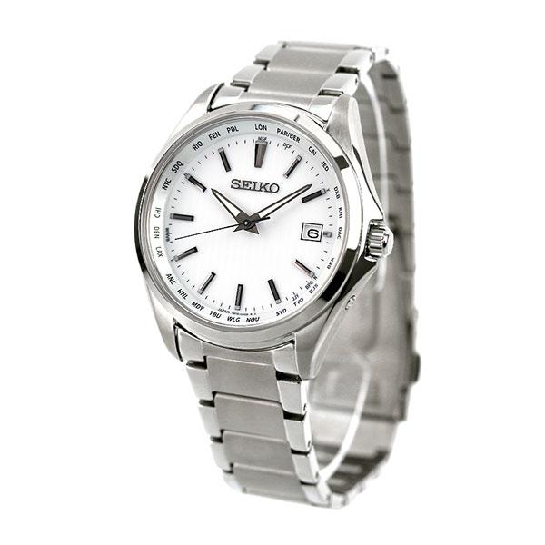 SEIKO SELECTION セイコー 時計 ソーラー電波 チタン ワールド