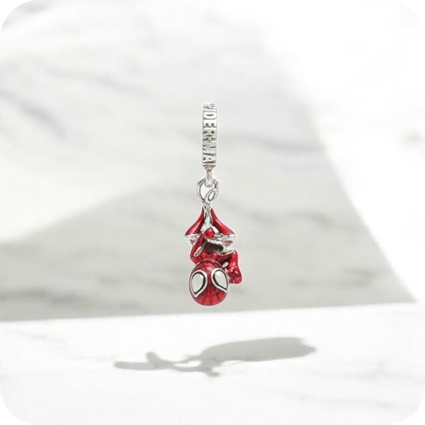 パンドラ PANDORA Marvel Hanging Spider-Man Dangle Charm ブレスレットチャーム 792323C01 レディース レッド